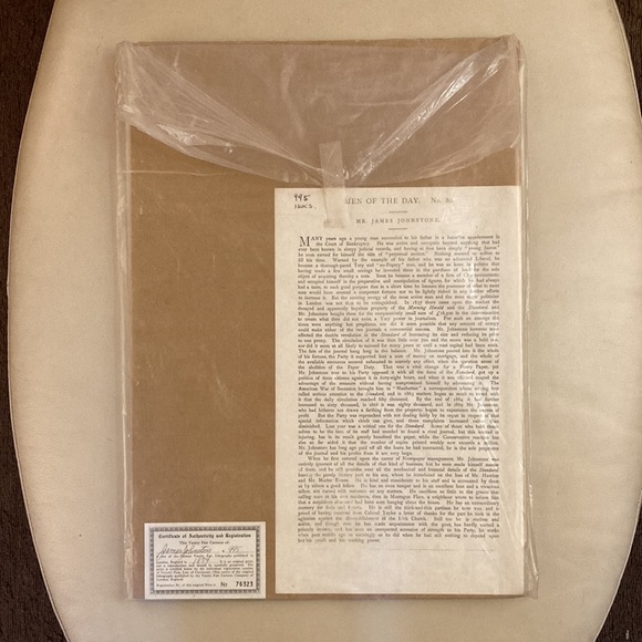 1874 Vanity Fair Spy February 14, 1874 “The Standard” Lithograph - Picture 8 of 8